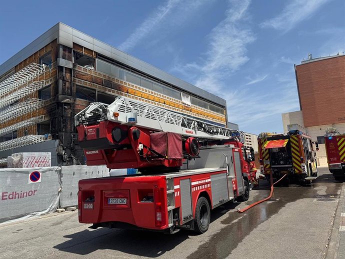 Incendio en la futura Escuela Municipal de Música de Rivas