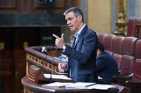 Sánchez pregunta a Rufián en nombre de quién habla, rechaza "rendirse" y recalca que no se gobierna desde Twitter