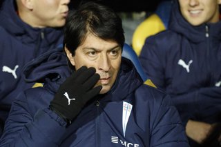 Futbol, Everton vs Universidad Catolica. Copa Chile 2026. El entrenador de Universidad Catolica Daniel Garnero es fotografiado durante el partido del Grupo B de Copa Chile realizado en el estadio Sausalito de Vina de Mar, Chile. 23/06/2026 Martin
