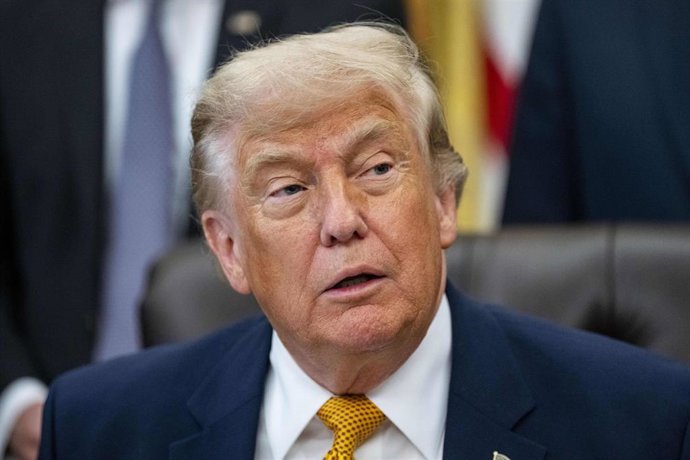 El presidente de Estados Unidos, Donald Trump, durante un acto en la Casa Blanca (archivo)