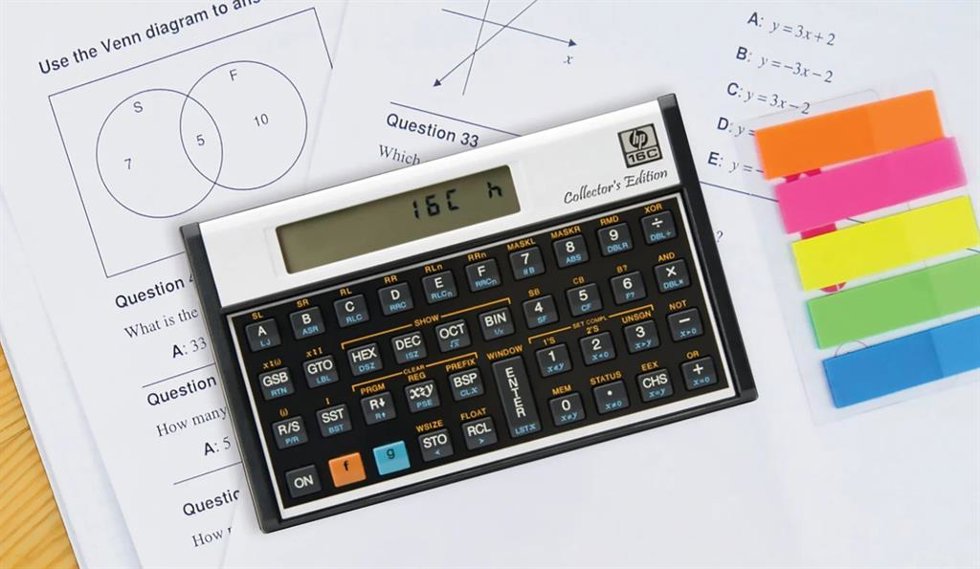 La versión renovada de la calculadora HP 16c de Moravia Education.