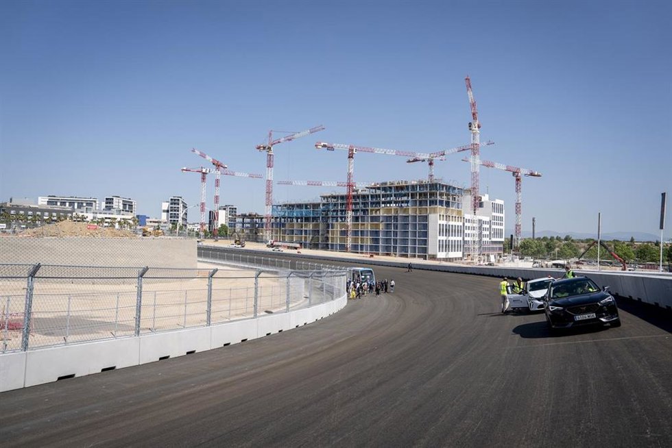 View of “la Monumental” curve during the presentation of the Madring F1 circuit at IFEMA on June 16, 2026, in Madrid, Spain.