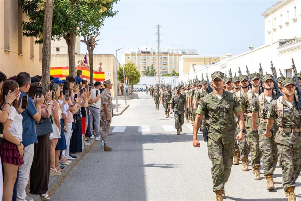 Acto de recepción y posterior disolución del contingente de la Fuerza de Infanteria de Marina desplegado en el flanco este de la OTAN.