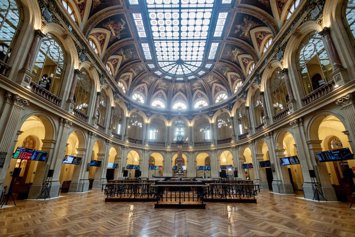 Archivo - Interior del Palacio de la Bolsa de Madrid, a 20 de marzo de 2026, en Madrid (España). 