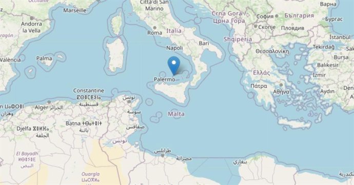 Archivo - Terremoto de 4,1 registrado en el norte de Sicilia, Italia, el 20 de febrero de 2023