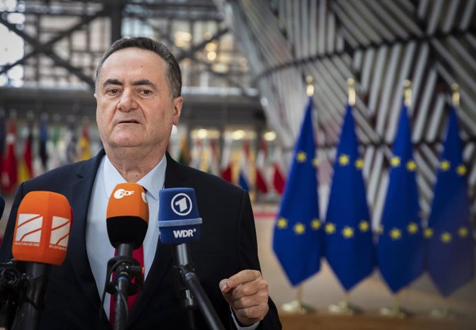 Archivo - January 22, 2024, Brussels, Brussels, Belgium: Arrival of Israel's new Foreign Minister, Israel Katz.