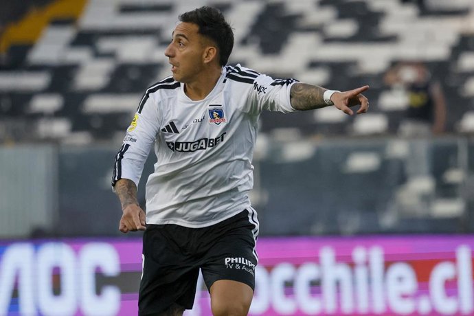 Futbol, Colo Colo vs Deportes Concepcion. Fecha 5, Copa de la Liga 2026. El jugador de Colo Colo Javier Correa es fotografiado durante el partido de la Copa de la Liga contra Deportes Concepcion disputado en el estadio Monumental de Santiago,