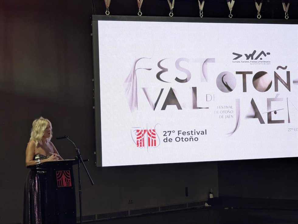La primera teniente de alcalde y concejala de Cultura y Turismo, María Espejo, durante la presentación de una nueva edición del Festival de Otoño.
