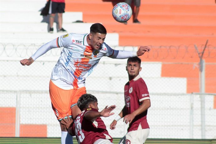 Futbol, Cobresal vs Deportes La Serena Fecha 1, Liga de Primera 2026. El jugador de Cobresal Steffan Pino es fotografiado durante un partido de primera division contra Deportes La Serena disputado en el estadio El Cobre de El Salvador,