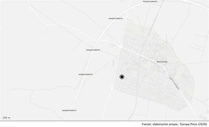 El accidente ha tenido lugar en el bulevar de Castilla-La Mancha en Marchamalo.