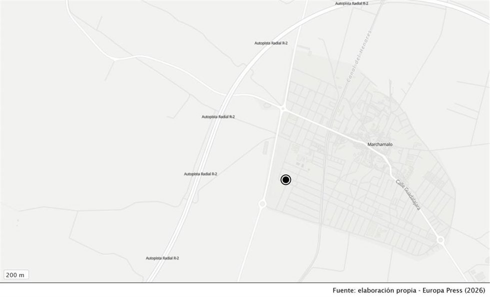 El accidente ha tenido lugar en el bulevar de Castilla-La Mancha en Marchamalo.