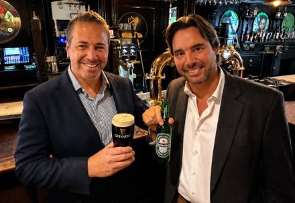 Paulo Guludjian, Director General De Diageo Iberia, Y Guilherme Cury Silva, Presidente Ejecutivo De Heineken España