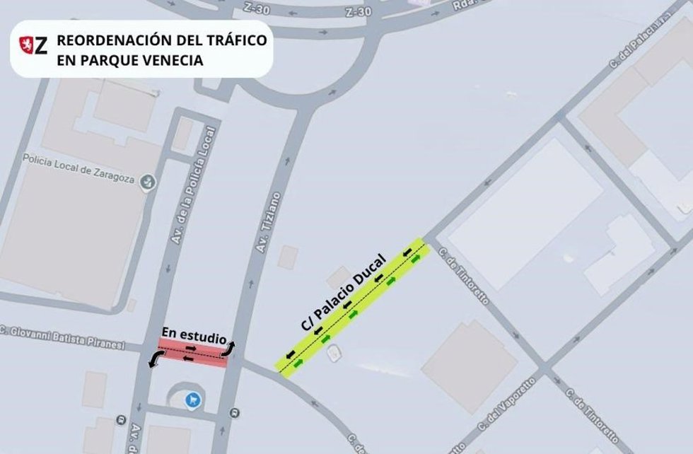 Archivo - Parque Venecia tendrá 80 plazas más de estacionamiento y mejorará la circulación en un tramo de Palacio Ducal