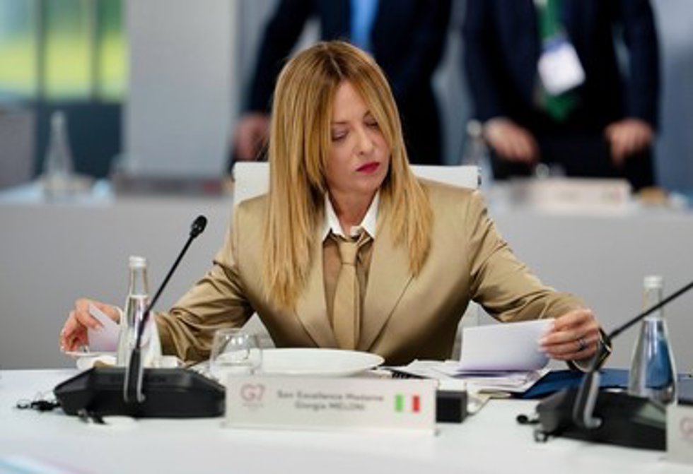 La primera ministra de Italia, Giorgia Meloni.