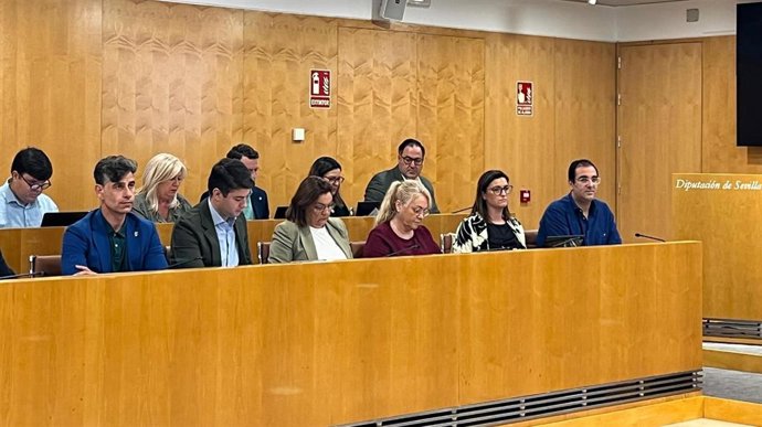 Imagen del grupo popular en la Diputación de Sevilla.