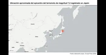 Un terratrèmol de magnitud 7,2 sacseja el nord de Japó, que descarta emetre una alerta de tsunami