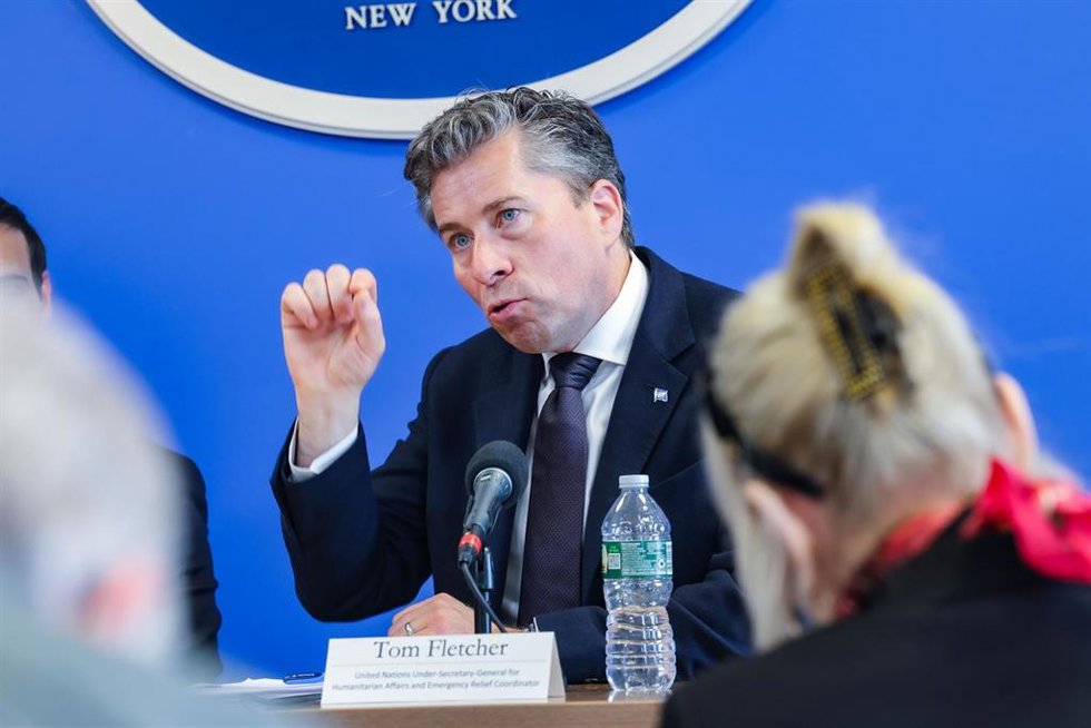 Archivo - El secretario general adjunto de Asuntos Humanitarios de la ONU y máximo responsable de OCHA, Tom Fletcher.