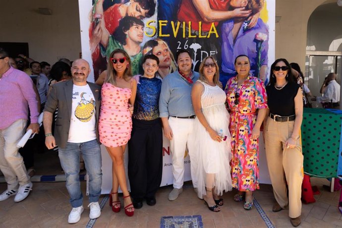 El delegado de Igualdad en el Ayuntamiento de Sevilla, José Luis García, en la presentación de los actos del Pride