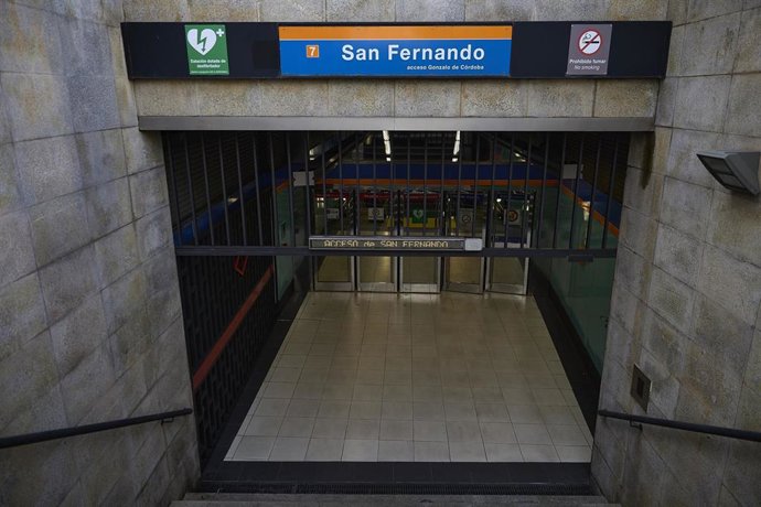 Archivo - La estación de San Fernando de Línea 7 de Metro
