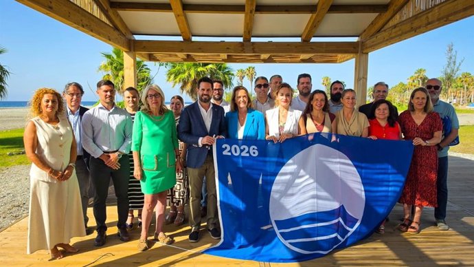 Acto de banderas azules en Motril.