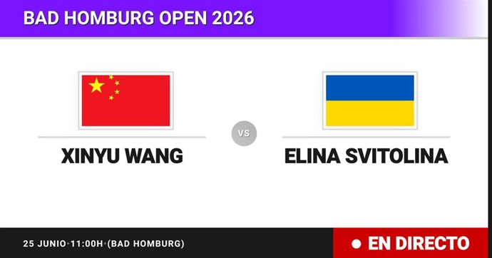 Xinyu Wang - Elina Svitolina: resumen y estadísticas del partido de Cuartos de final de Bad Homburg Open