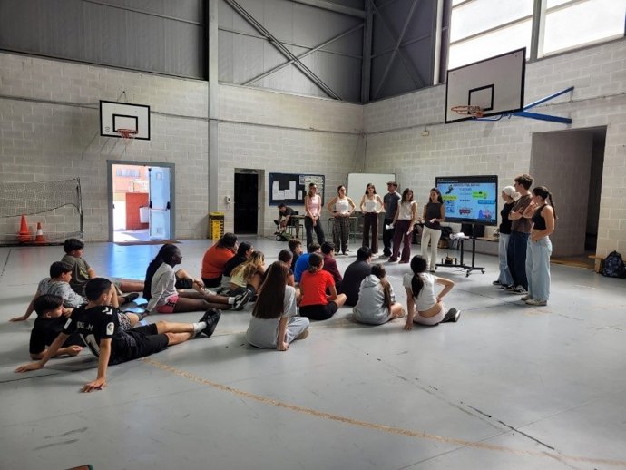 Estudiantes  en la última edición de 'La Noche en las Aulas' de Málaga