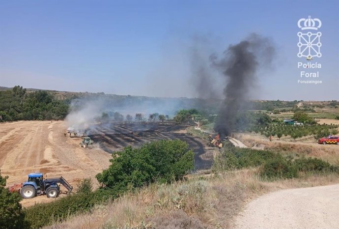 Imagen del suceso en Lerín.