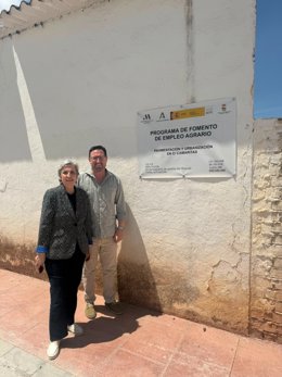La viceconsejera de Justicia, Administración Local y Función Pública, Ana Corredera, visita Sierra de Yeguas (Málaga).