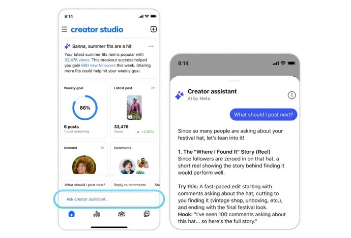 Aplicativo Facebook Creator Studio