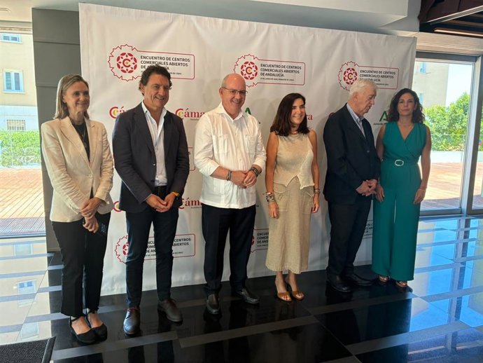 Rocío Blanco en el Encuentro de Centros Comerciales Abiertos de Andalucía celebrado en Cádiz.