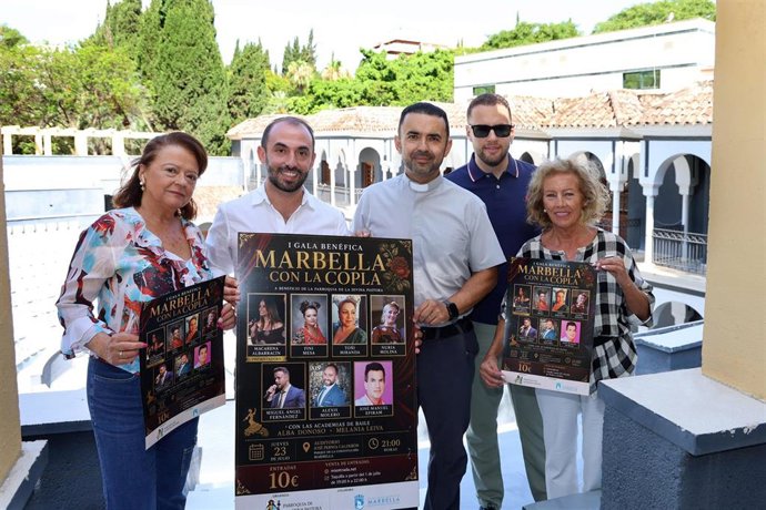 Cartel de la I Gala Benéfica 'Marbella con la Copla' a favor de la Parroquia Divina Pastora
