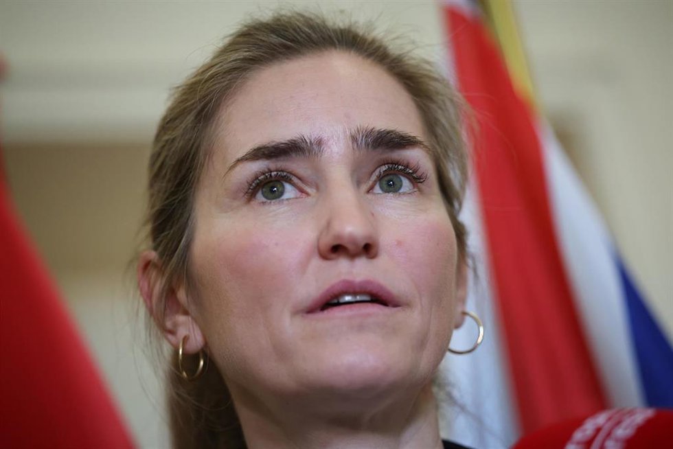 Archivo - La vicepresidenta y ministra para la Transición Ecológica y el Reto Demográfico, Sara Aagesen, tras una reunión con el economista y académico británico, Nicholas Stern, en la sede del Ministerio, a 10 de abril de 2026, en Madrid (España)