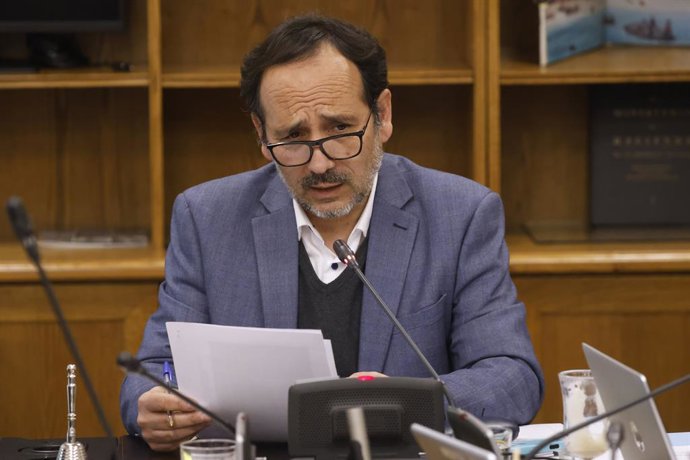 Valparaiso, 8 de julio 2025 Daniel Nunez durante la comision de Economia del Senado Sebastian Cisternas/Aton Chile