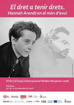 El cartel del XVIII Coloquio Internacional Walter Benjamin
