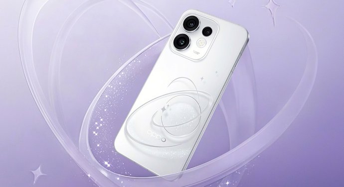 Smartphone da série REno16 na cor Pop White