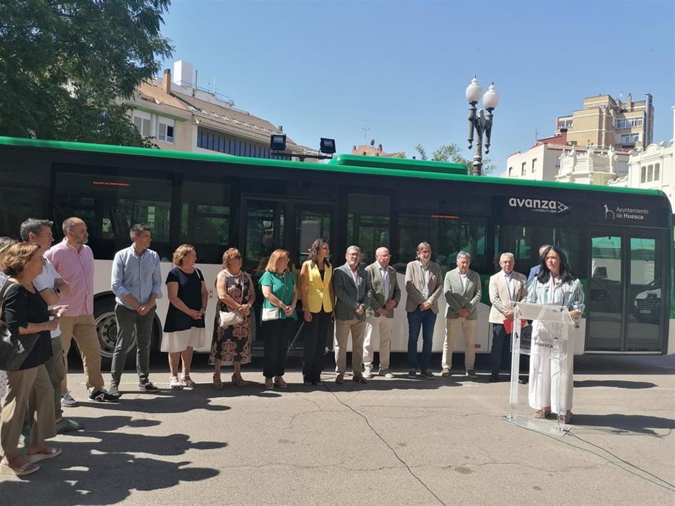 Presentación del bus de Huesca.