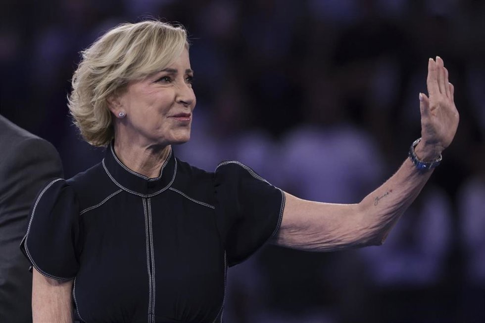 Archivo - La extenista estadounidense Chris Evert durante un acto en el US Open 2025