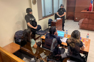 Antofagasta, 11 enero 2024. Formalizacion de la concejala Paz Fuica (militante suspendida de Revolución Democrática), ante el juzgado de garantía de Antofagasta  imputada en la arista Democracia Viva del Caso Convenios. Ramiro Latorre/Aton Chile