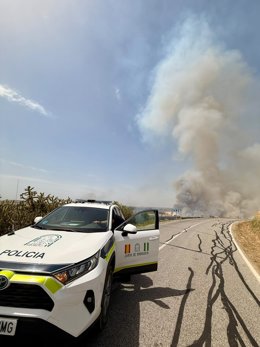 La Unidad de Policía Nacional Adscrita a la Comunidad Autónoma de Andalucía (UPA) esclarece el incendio provocado en el Paraje Portugalejo, en Canillas de Aceituno