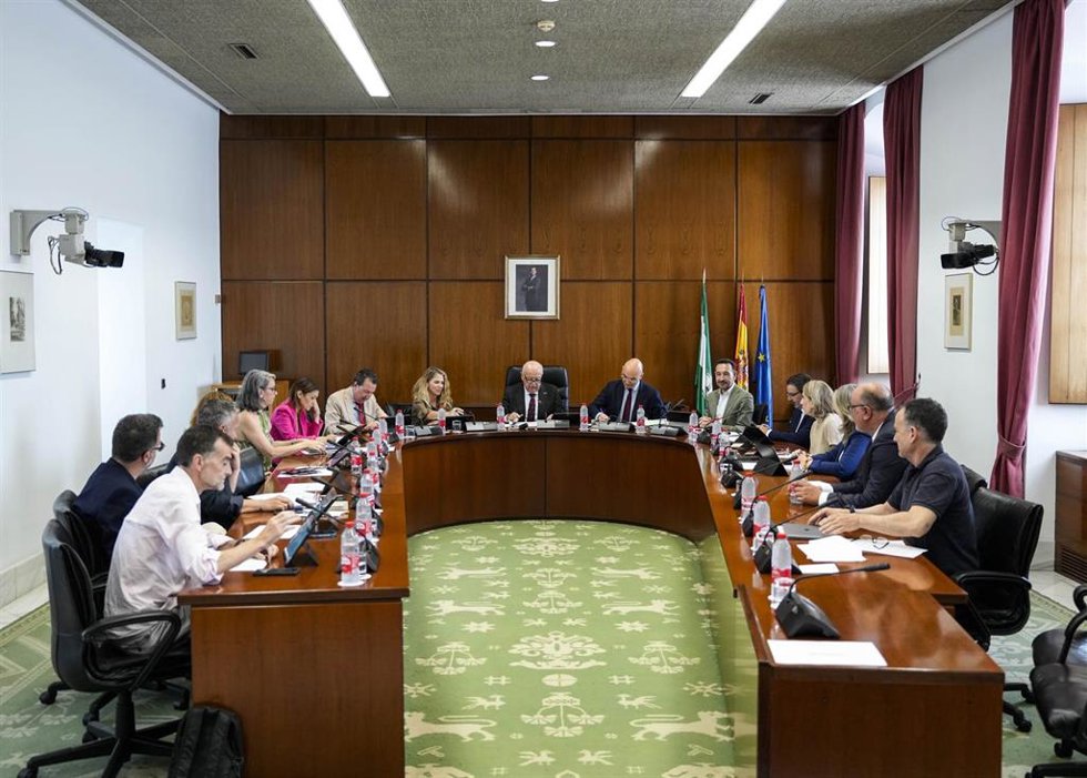 Imagen de la Junta de Portavoces del Parlamento de Andalucía. (Foto de archivo).