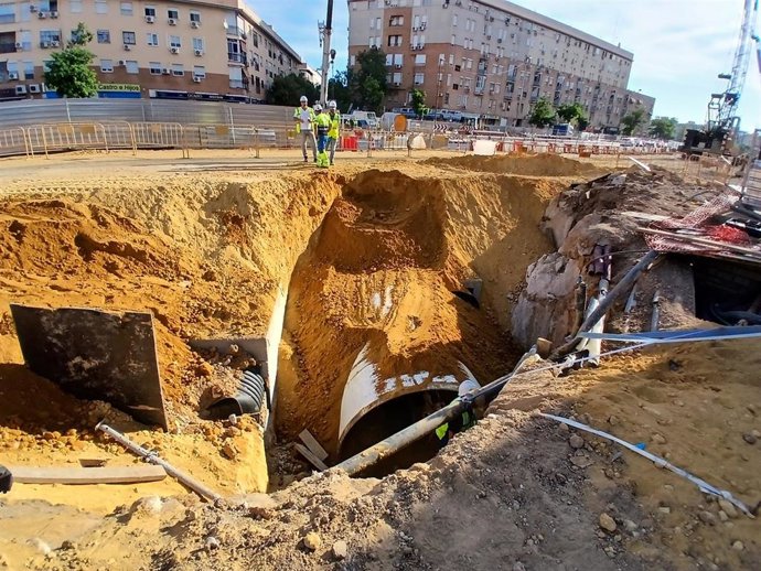 Trabajos en la Línea 3 Norte en Sevilla