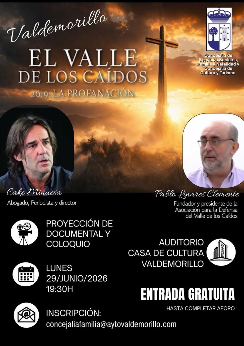 Cartel De La Proyección 'El Valle De Los Caídos: 2019 La Profanación'