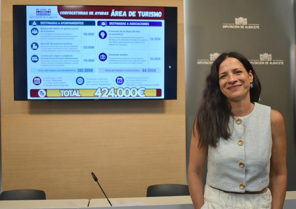 La diputada de Turismo de la Diputación de Albacete, Raquel Ruiz.