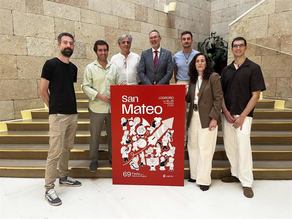 'Nadie En Logroño Se Siente Extranjero', De Amina Talby Royo, Cartel Anunciador De Las Fiestas De San Mateo 2026