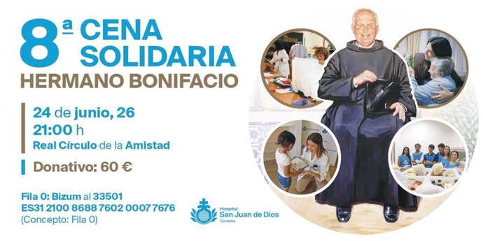 Archivo - Imagen promocional de la VIII Cena Solidaria 'Hermano Bonifacio'.