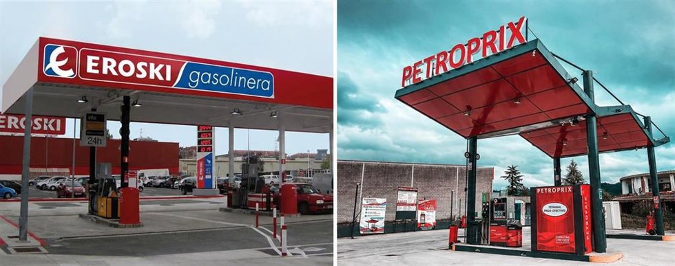Gasolineras de Eroski y Petroprix