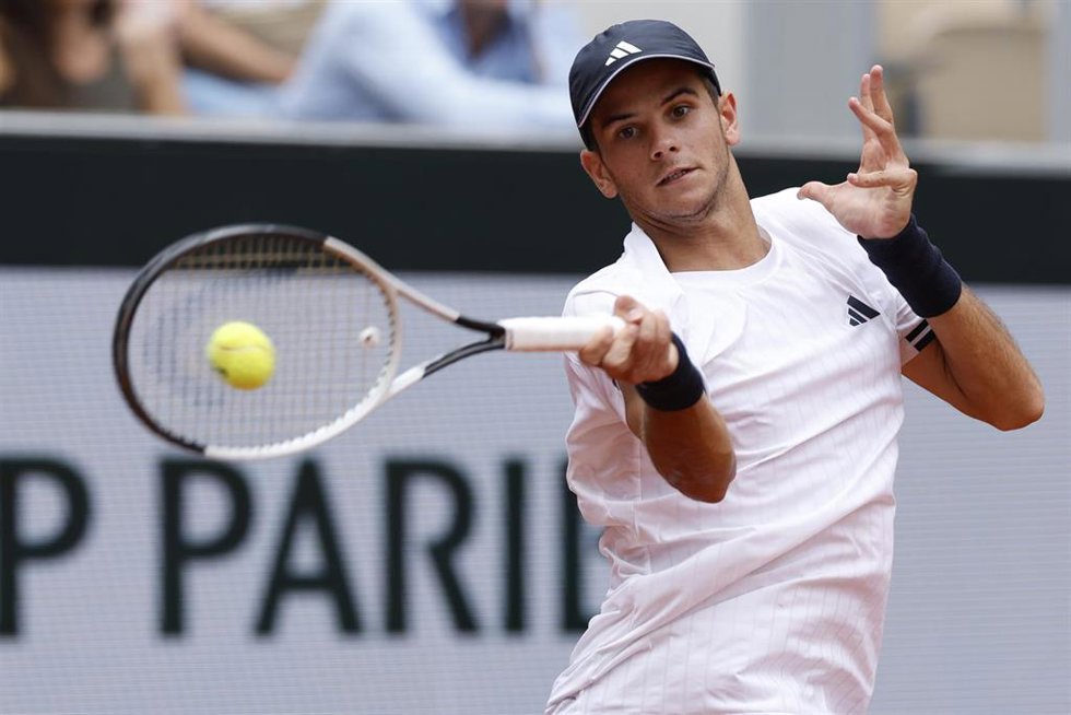 El tenista español Rafa Jódar en Roland Garros