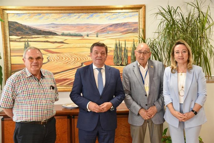Fernando Guerra (i), Luis Miguel González Gago, José Luis Bellido y Ruth Andérez.