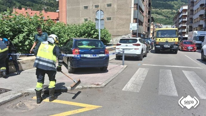 Accidente en Cangas del Narcea