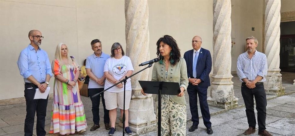La ministra de Igualdad, Ana Redondo, asiste al acto inaugural del programa 'Cultura Orgullosa 2026' en el Museo Nacional de Escultura de Valladolid